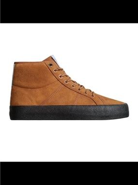 Globe Men's High-Top Suede Sneaker in Brown with Black Sole